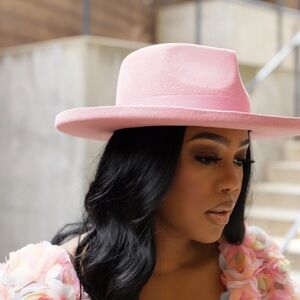 Blush Pink Fedora